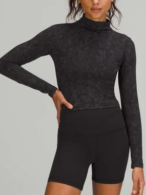 Lululemon All Aligned Mock Neck Long Sleeve Shirt size 10